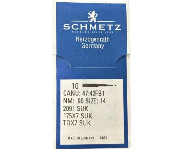 Aguja Schmetz  TQX7 SUK para maquina de botones industrial