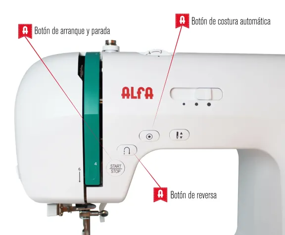 Alfa zart + máquina de coser 