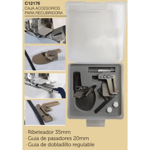 caja de accesorios de recubridora