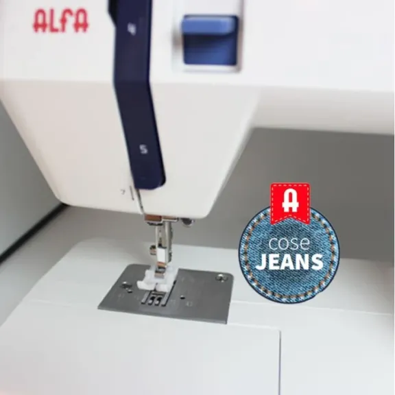 Alfa precise denim studio maquina de coser con motor eco