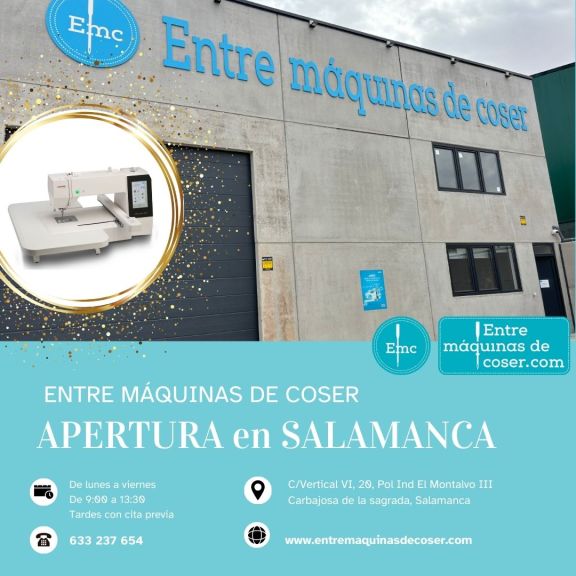 Abrimos tienda de máquinas de coser en Salamanca